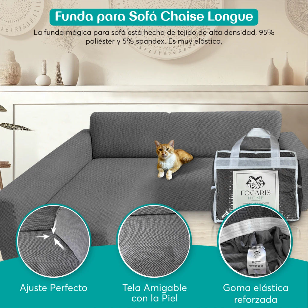 Funda para sofá chaise longue