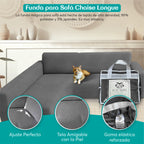 Funda para sofá chaise longue
