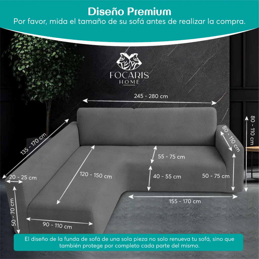Funda para sofá chaise longue