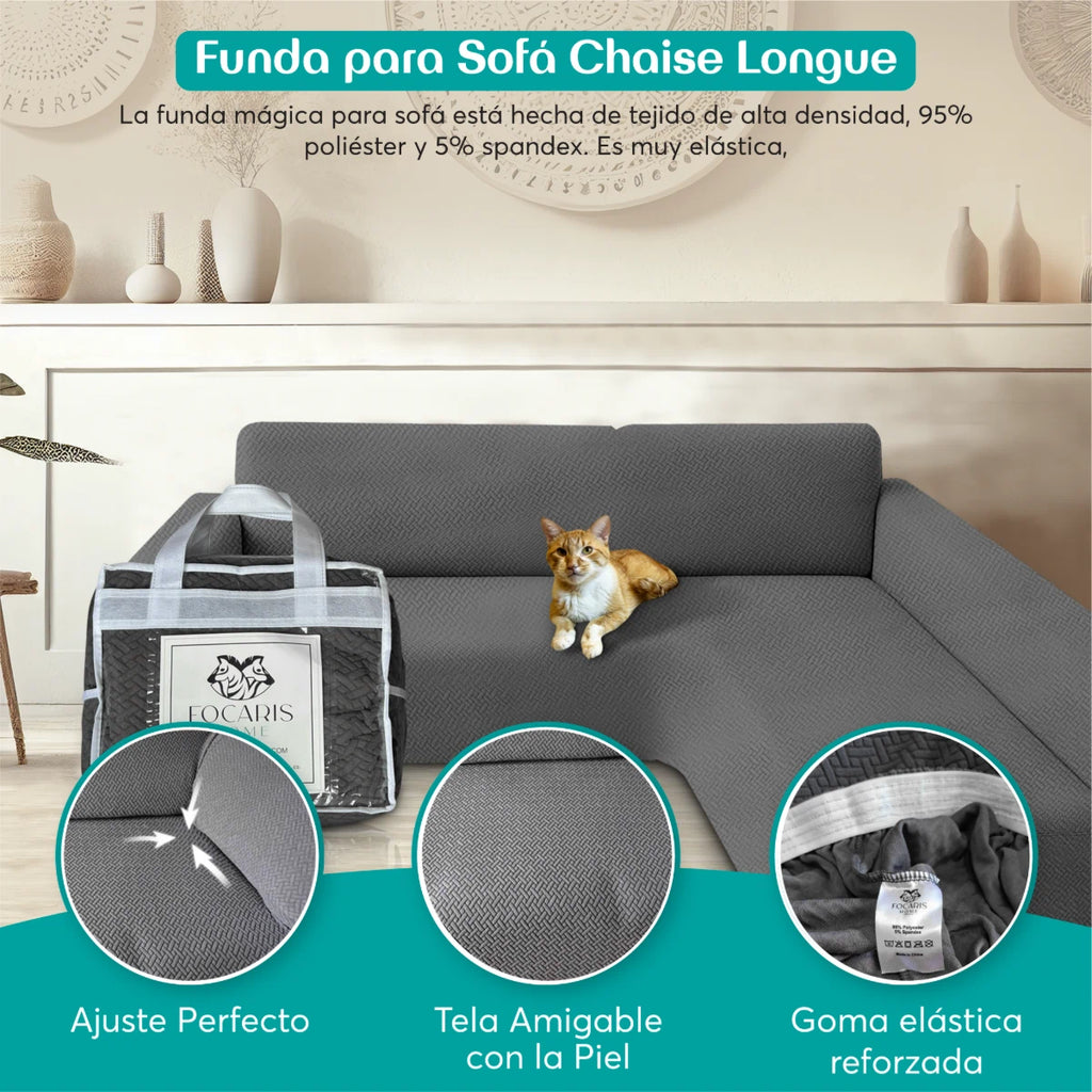 Funda para sofá chaise longue