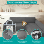 Funda para sofá chaise longue