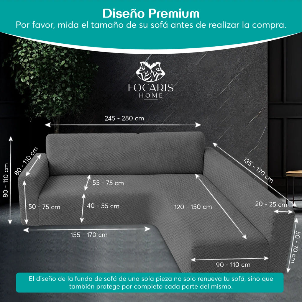 Funda para sofá chaise longue
