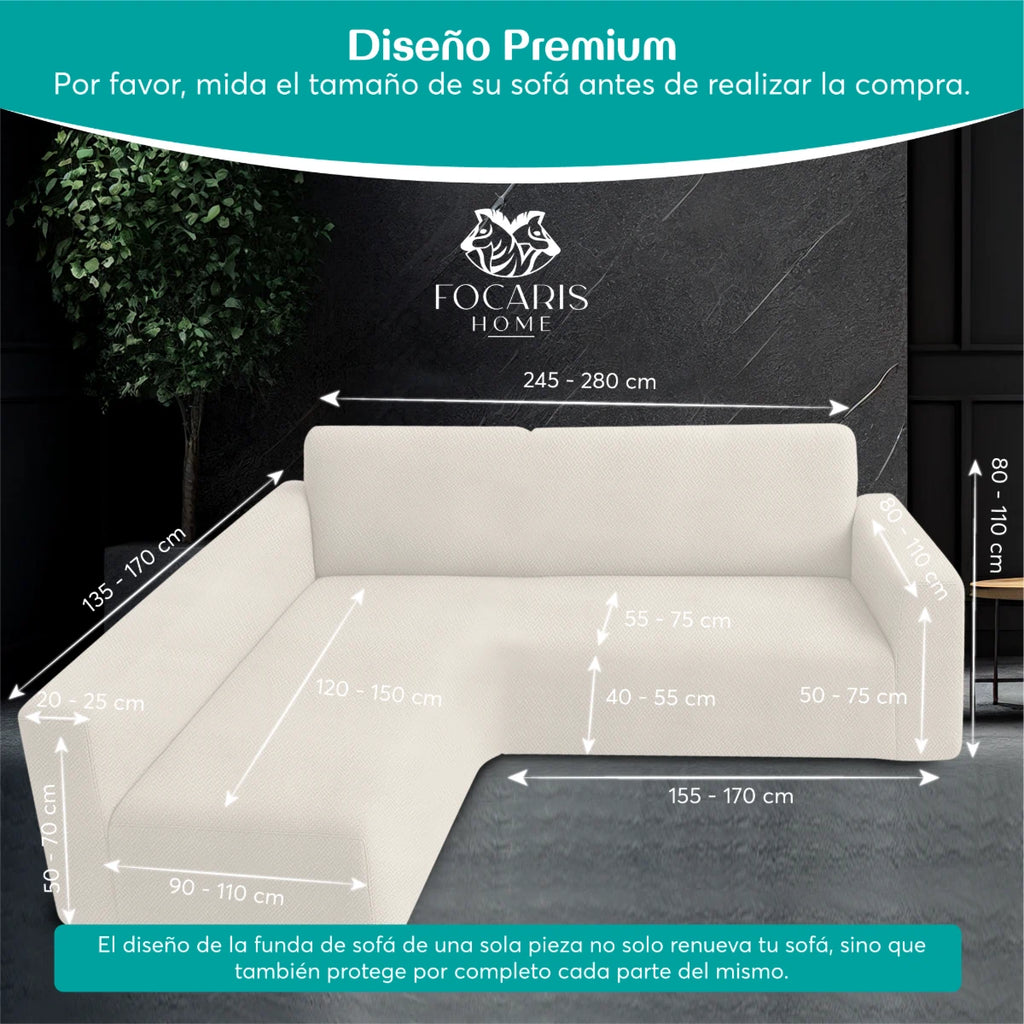 Funda para sofá chaise longue