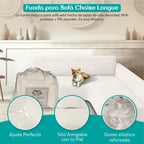 Funda para sofá chaise longue