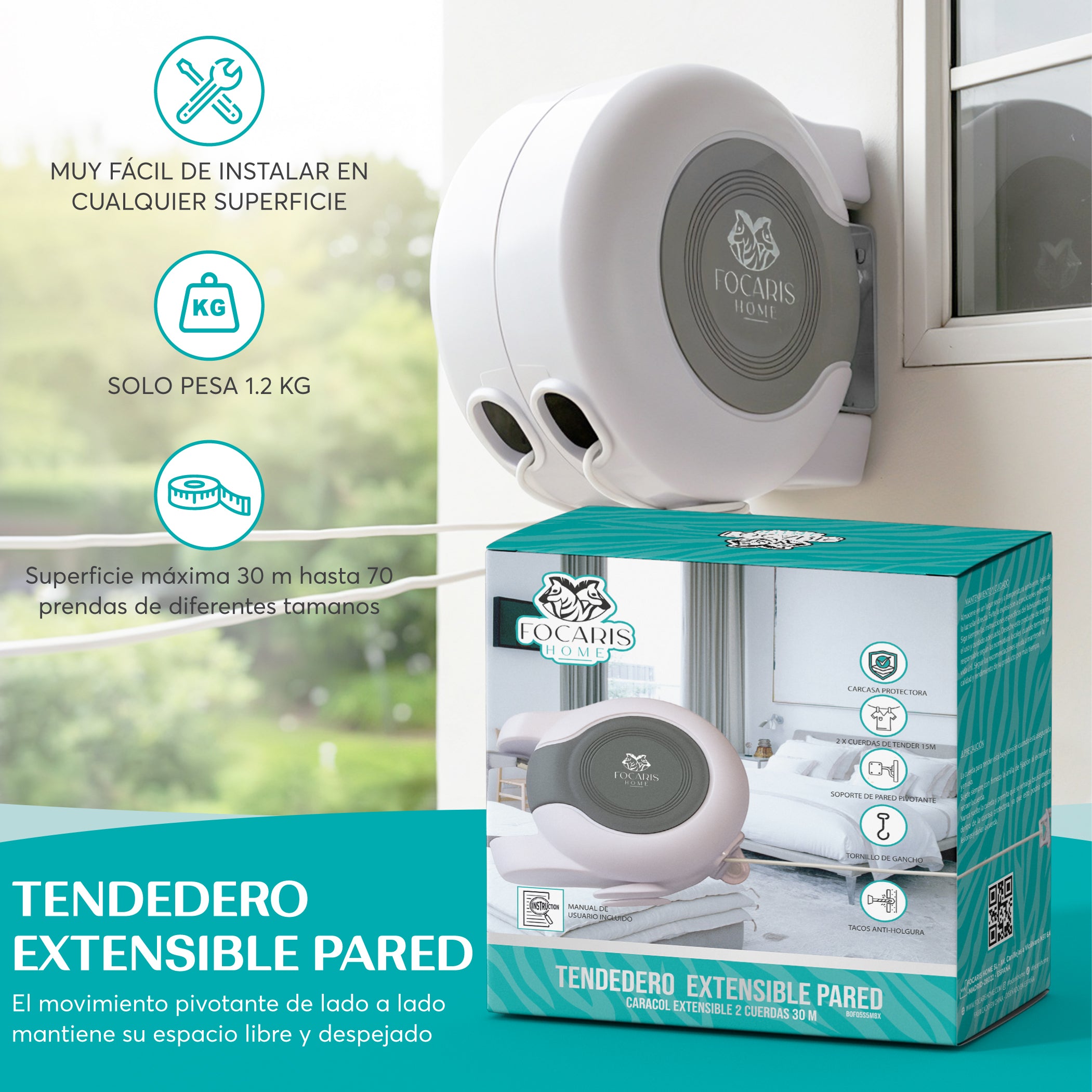 tendedero para pared